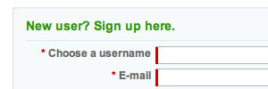 Ning.com’s signup page