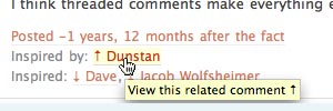 Comment thread design